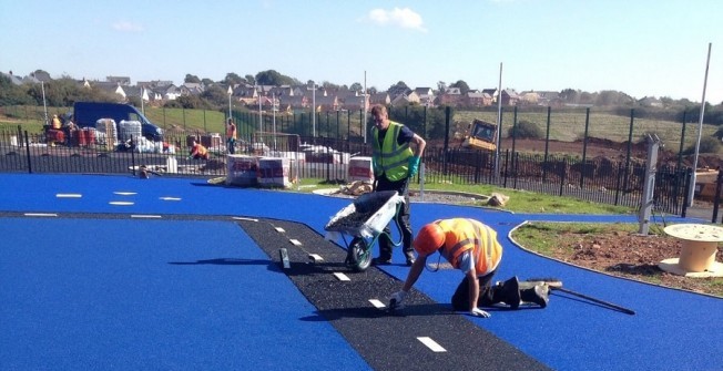 Wetpour Daily Mile Track in Neath Port Talbot