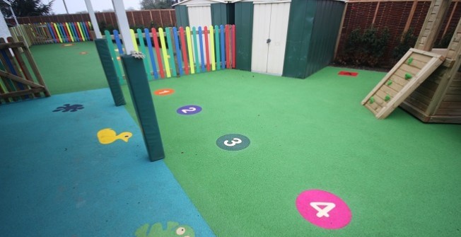 Wetpour Graphic Installation in Merthyr Tydfil